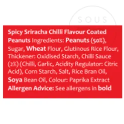 Tropical Sun Crunchy Sriracha Peanuts, 140g