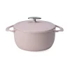 Unilloy Sakura Pink Japanese Lightweight Cast Iron Dutch Oven, 22cm