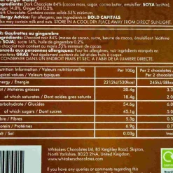 Vegan Dark Chocolate Ginger Wafers, 150g