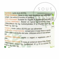 Vegan Lactic Acid Powder, 100g