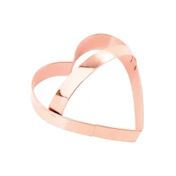 Vintage Style Copper Heart Cookie Cutter with Handle