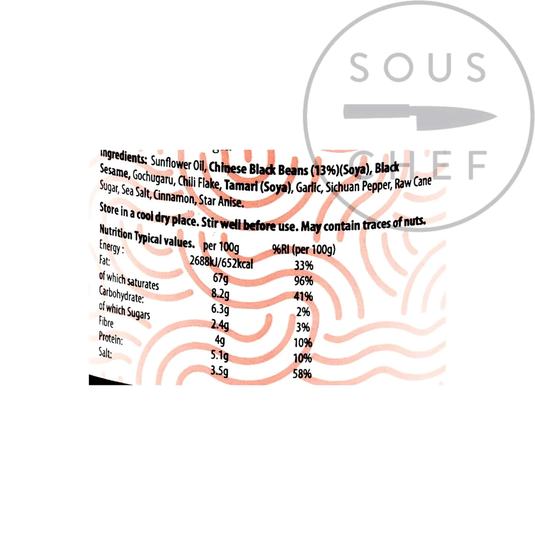 White Mausu Black Bean Rayu, 240g