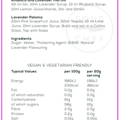 William Fox Premium Lavender Syrup, 750ml