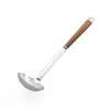 Wood Handle Stainless Steel Ladle