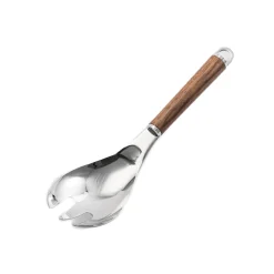 Wood Handle Stainless Steel Serving Fork