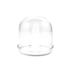 4x Small Domed Glass Cloche, 8cm dia