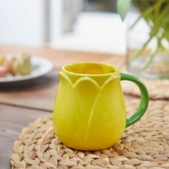 Yellow Tulip Coffee Cup, 400ml